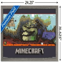 Minecraft-Világ Fal Poszter, 14.725 22.375