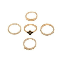 Feledorashia gyűrűk Női Mather ' s Day Ajándékok Bohém Retro kreatív Retro virág gyűrű készlet készlet közös gyűrű