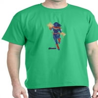 CafePress - Captain Marvel Sötét Póló - Pamut Póló