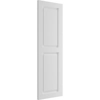 Ekena Millwork 15 W 79 H True Fit PVC Két egyenlő emelt panel redőny, fehér