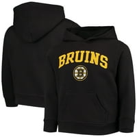 Ifjúsági fekete Boston Bruins csapat logó pulóver kapucnis pulóver
