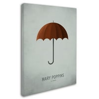 Védjegy Szépművészet 'Mary Poppins' vászonművészet, Christian Jackson