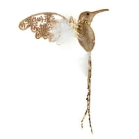 Arany csillogó zümmögő madár dekoratív klip