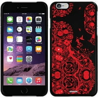 A retro kavarog a piros dizájn az Apple iPhone Plus Thinshield Snap-on tokon