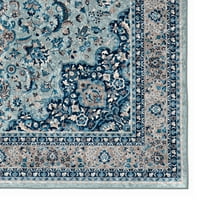 Linon Emerald Area szőnyeg kollekció, kék és Taupe, 3 ' 3 5'