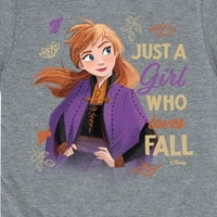 Frozen-Just A Girl Who Loves Fall-Kisgyermek És Ifjúsági Rövid Ujjú Grafikus Póló