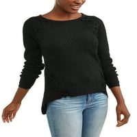 Női rácsos részlet pulóver
