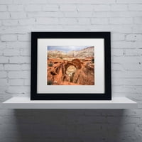 Védjegy Képzőművészet Cassidy Arch Canvas Art készítette: Pierre Leclerc, White Matte Fekete Frame