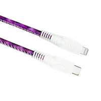 onn. 6 'divatkábel, USB-C-villámkábel kábelkezeléssel, lila