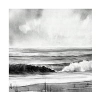 Emma Caroline 'High Tide Sketch i' Canvas Art