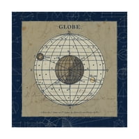 Védjegy a „Globe Blue” vászon képzőművészete, Sue Schlabach