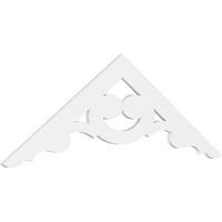 Ekena Millwork 72 W 24 H 1 P hangmagasság Robin építészeti minőségű PVC Gable Pediment