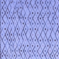 Ahgly Company Beltéri Téglalap Absztrakt Kék Modern Terület Szőnyegek, 7 '9'