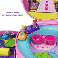 Polly Pocket utazási Játékok, Hátizsák Playset és babák, Vidámpark