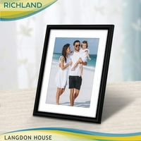 Langdon House Fekete Képkeretek W Kivehető Szőnyeg, Modern Kortárs Stílus, Csomag, Richland Kollekció