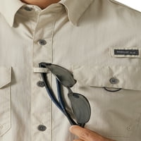 Wrangler férfiak kültéri rövid ujjú horgász ing UPF 30+, S-5XL méretű