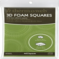 3D hab négyzetek Combo fehér .25 & .5 440 kg