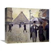 be. Párizs Utca -- Esős Időjárás-Tanulmány Művészeti Nyomtatás-Gustave Caillebotte