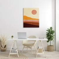Stupell Industries Abstract Beach Landscape Bold Nap Color Block Canvas Wall Art Design, Victoria Borges, 30 40