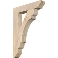 Ekena Millwork 1 2 W 20 D 28 H Olimpiai Slate Smooth Bracket, Douglas FIR