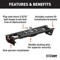 Dupla Zár EZr Libanyak Rántás, 2-5 16-In. Flip-Over Ball 30K, válassza Ford F-250, F-Super Duty