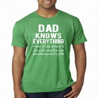 Vad Bobby, Apa mindent tud mindent tud vicces férfiak, Apák napja, pólók, Apák napja, férfiak prémium Tri keverék pólók,
