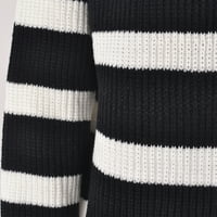 Whlbf Pulóver Női pulóverek, Női Hosszú ujjú csíkos Színmegfelelő pulóver alkalmi pulóver pulóver
