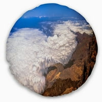 ART Designart 'Teide View Panoramic' tengeri tájkép dobja párna. be. Közepes