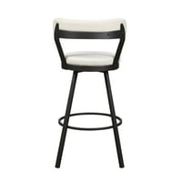 Oakvillepark Belmar Swivel Pub Height Barstool, fehér