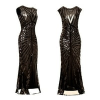 Női ruhák Vintage 1920-as évekbeli flitter gyöngyös bojt Party Night Hem Flapper ruha DressSize L