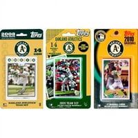 & I Collectables AS3TS MLB Oakland Atlétika különböző engedélyezett kereskedési kártya csapat készletek