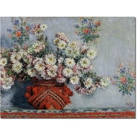 Védjegy Szépművészet Chrysanthemums 1878 vászon művészete: Claude Monet