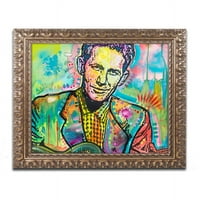Védjegy Szépművészet Chet Atkins vászon művészete, Dean Russo, arany díszes keret