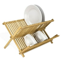 Otthon Alapjai Bambusz Összecsukható Dish Drainer