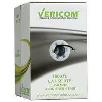 Vericom Mbw5u-Cat - 5e Utp szilárd felszálló R kábel, 1000 ft