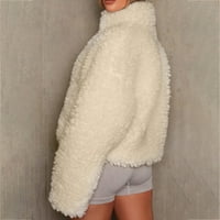Női Alkalmi Árok Kabátok Bilincs Kabát Blézer Téli Nyitott Első Kardigán Gyapjú Bársony Kabát Zseb Crop Edzés Hosszú