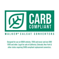 Walker kipufogó CalCat Carb univerzális katalizátor illik válasszon: 1983-CHEVROLET MONTE CARLO, 1994-CADILLAC DEVILLE
