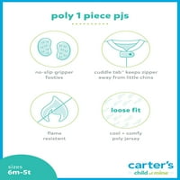 Carter gyermekem gyermeke és kisgyermekek pizsamája, egyrészes, 2-csomag, méretek 12m-5T