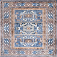 Nuloom Marisela törzsi terület szőnyeg, 10 '14', kék