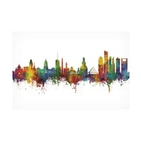 Michael Tombsett 'Buenos Aires Argentina Skyline' Canvas Art