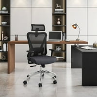 Techni Mobili valóban ergonomikus irodai szék deréktámasszal, Fekete