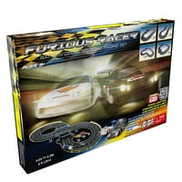 Dühös Racer Road Racing Slot Car Set - akkumulátorral működtetett