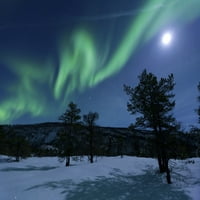 Aurora Borealis, Forramarka, Troms, Norvégia Poszter Nyomtatás