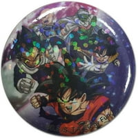 Dragon Ball Z csoport karakterek Glitter engedélyezett Anime gomb GE-16950