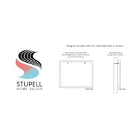 Stupell Industries Absztrakt akvarell Fluals White szirmok Kék ég, 17, tervezés: Carol Robinson