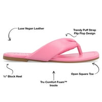 Journee kollekció női Kyleen Tru Comfort Foam flip flop puffadt szandál