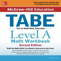 McGraw-Hill Education TABE a szintű matematikai munkafüzet második kiadása, használt papírkötésű Richard Ku