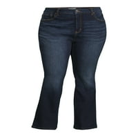 Terra & Sky Women's Plus Size Bootcut farmer