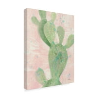 Védjegy Szépművészeti 'Cactus Panel II' vászon művészete Albena Hristova