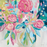 Nyári rózsaszín virágos Poszter Nyomtatás Farida Zaman